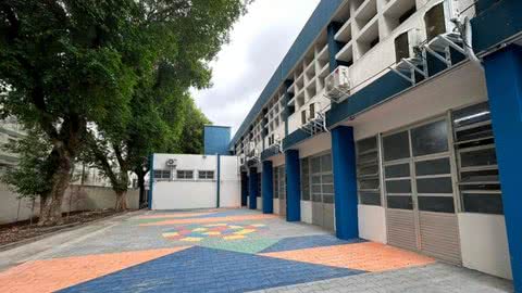 Após reforma, UME dos Andradas fica de cara nova em Santos - Imagem: reprodução Prefeitura de Santos