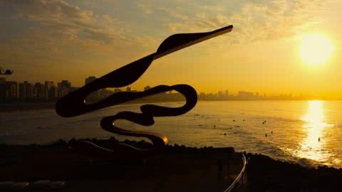 Sensação térmica chega a 45°C no dia mais quente do ano no litoral de SP; temperaturas aumentarão ainda mais - Imagem: reprodução Prefeitura de Santos