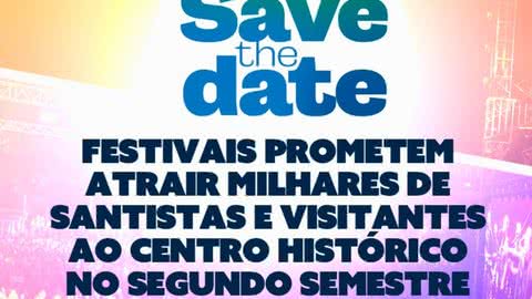Festivais do segundo semestre de 2024 - Imagem: Reprodução/ Instagram - @santoscidade