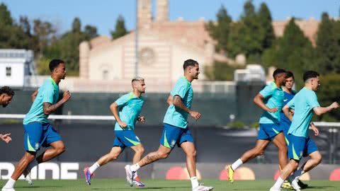 Registro do treino oficial dos jogadores para Copa América - Imagem: Reprodução/ Instagram - @cbf_futebol