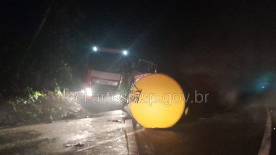 Motorista foi encaminhado para uma unidade hospital, mas até o momento não foi divulgado o estado de saúde - Imagem: Artesp/Divulgação