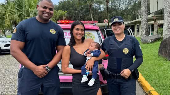 Prefeito Caio Matheus relembra que é o segundo bebê salvo pela GCM - Imagem: Divulgação/ Jornal da Orla