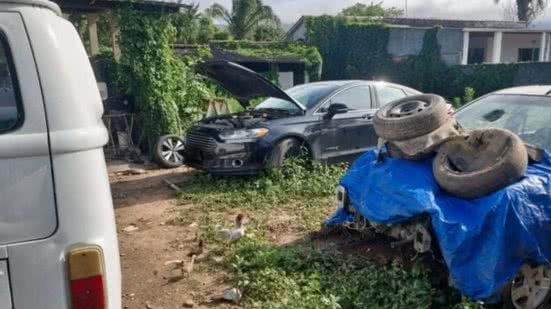 Homem é preso por desmanche clandestino de veículos em Peruíbe - Imagem: Divulgação/ Polícia Civil