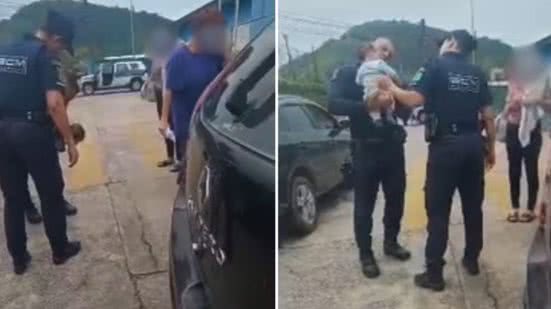 Vizinho salva bebê engasgado com leite materno; cenas emocionam as redes - Imagem: Reprodução/ Redes Sociais