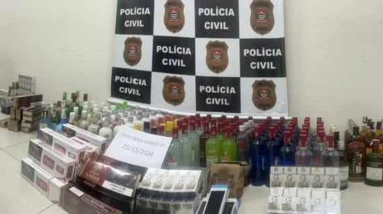 Operação Policial em Praia Grande desmonta esquema ilegal em adega sem alvará - Imagem: Divulgação/ Polícia Civil