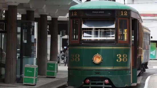 Prefeitura de Santos anuncia interrupção do bonde turístico no Centro Histórico - Imagem: Divulgação/ Francisco Arrais/Prefeitura de Santos