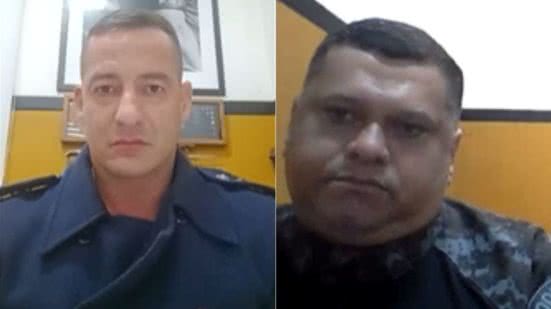 Capitão Marcos Correa e Cabo Ivan Pereira - Imagem: Reprodução/g1