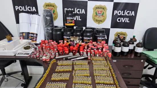 Todos os produtos foram apreendido e segue com as autoridades locais - Imagem: Reprodução/Polícia Civil