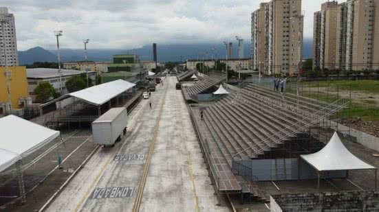 Passarela do Samba Dráuzio da Cruz – sede do Carnaval de Santos - Imagem: Reprodução/PMS