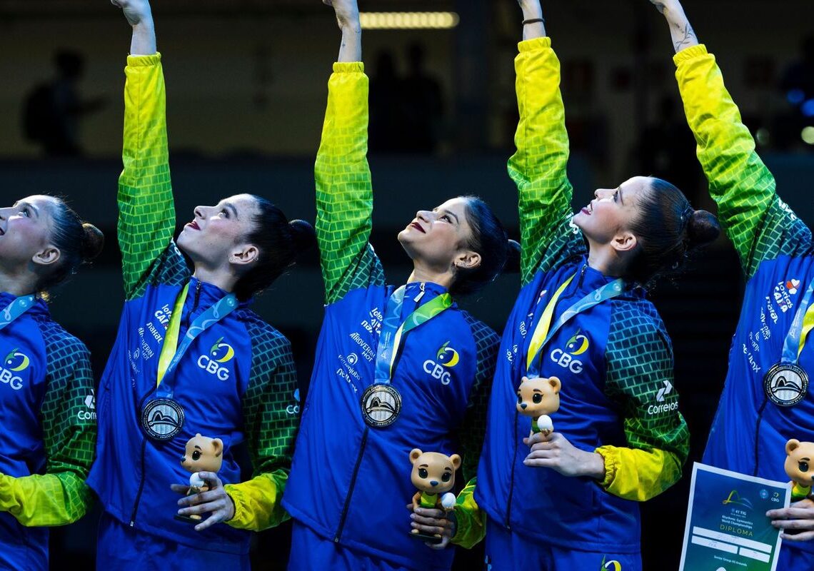Mundial de GR: Brasil conquista prata inédita no conjunto geral