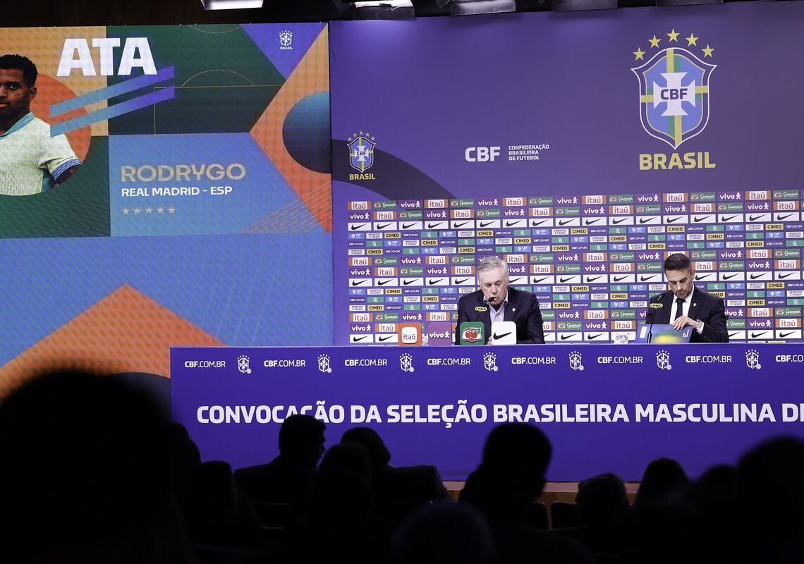 Carlo Ancelotti convoca seleção para amistosos contra Coreia e Japão