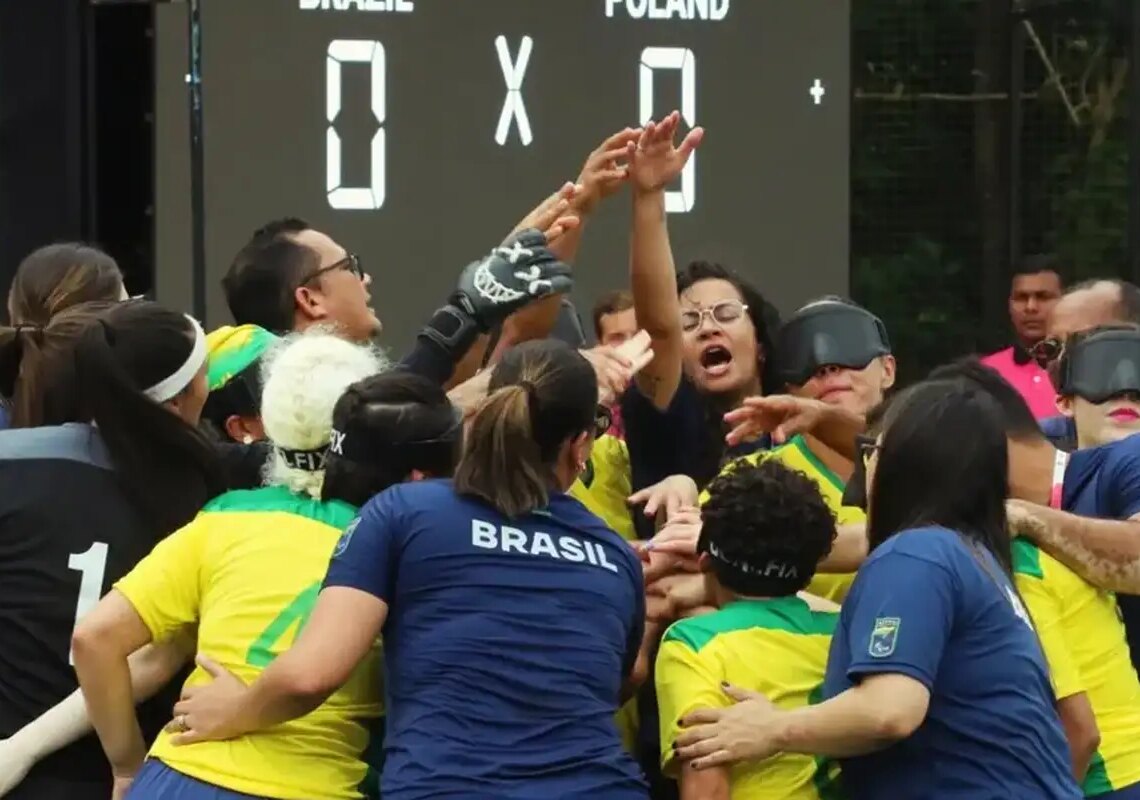 Estreante, Brasil avança às semifinais do Mundial de cegas na Índia