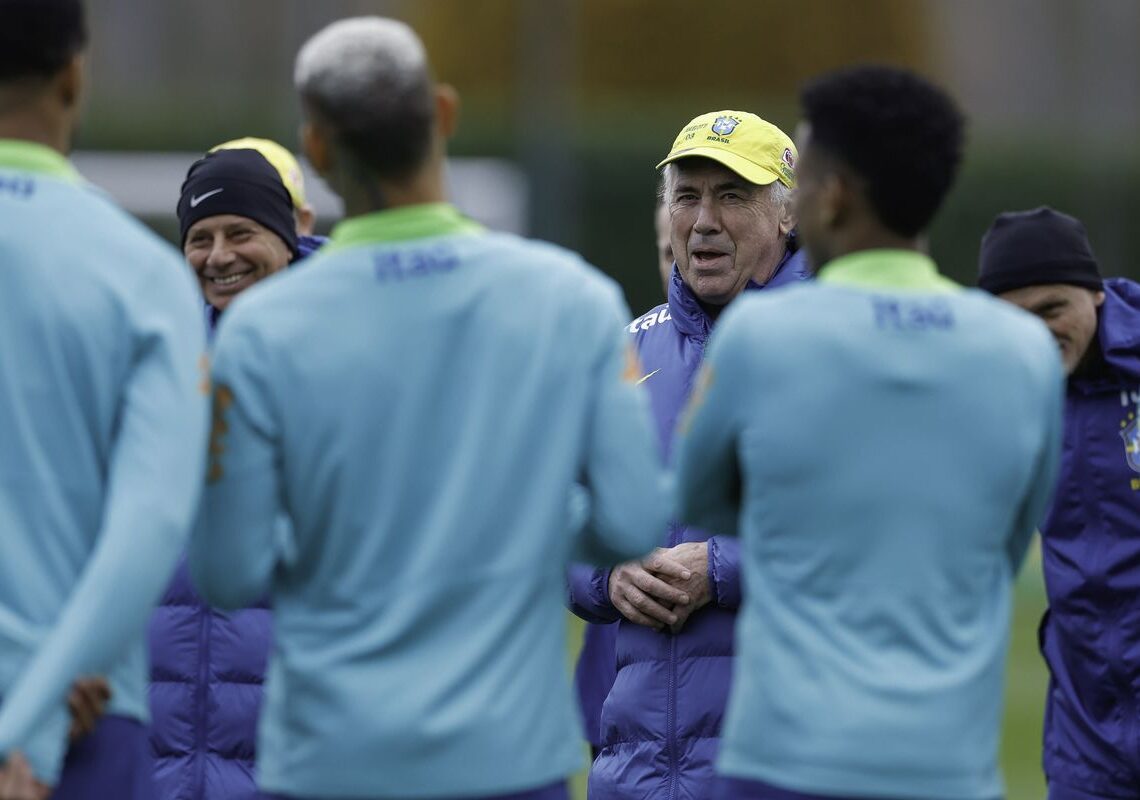 Ancelotti começa a esboçar equipe para amistoso contra o Senegal