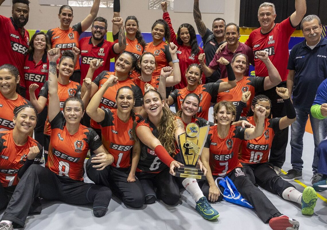 Sesi-SP conquista Campeonato Brasileiro de vôlei sentado feminino