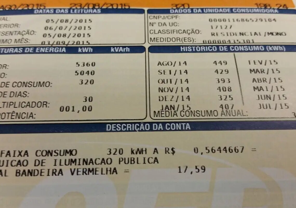 Consumidor pagará menos na conta de luz em janeiro