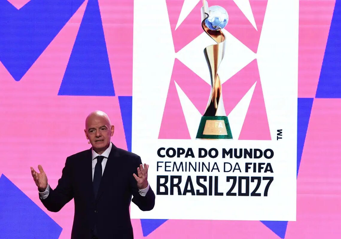 Fifa lança marca da Copa Feminina 2027 em evento no Rio de Janeiro