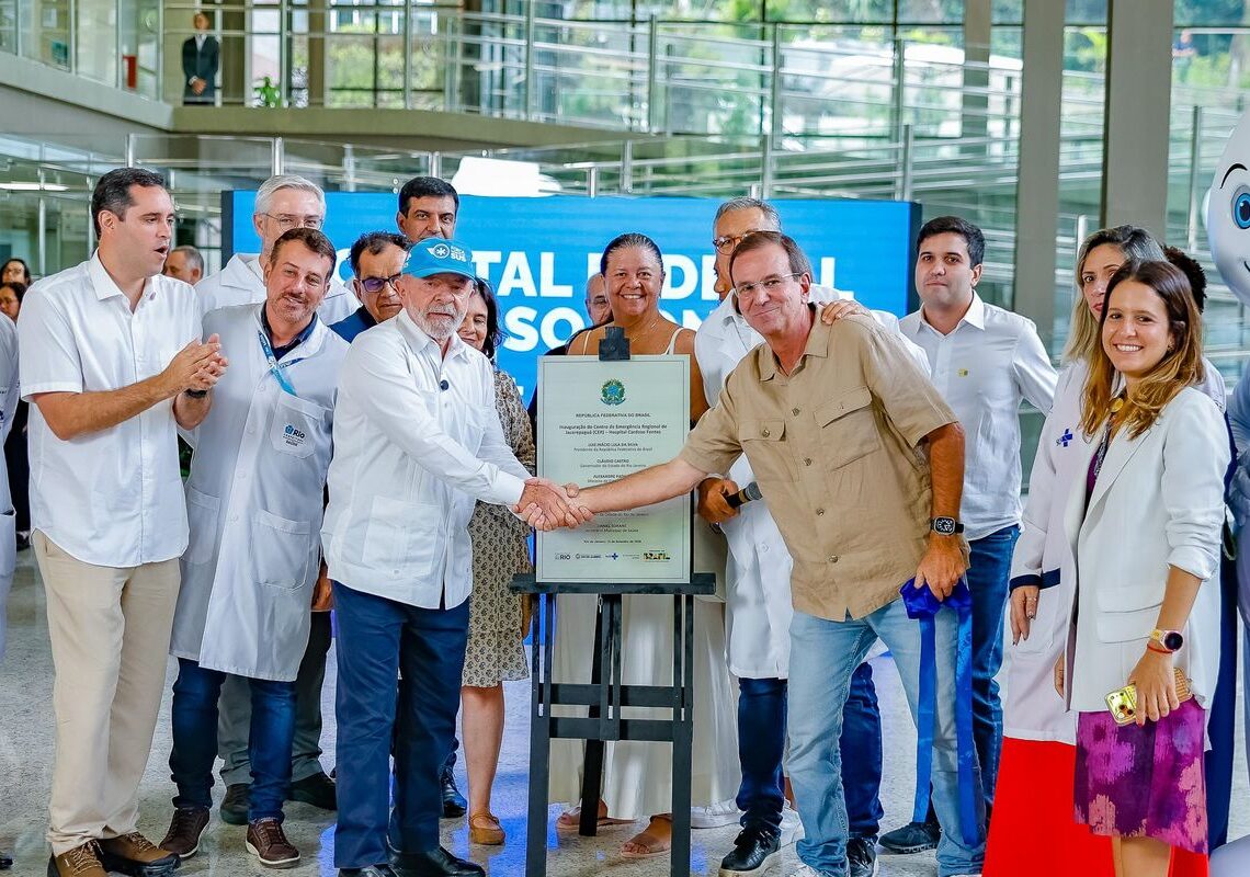 Lula inaugura pronto-socorro do Hospital Federal Cardoso Fontes no Rio