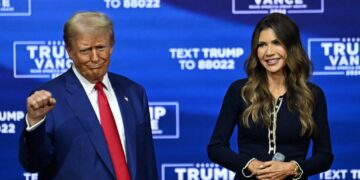 Trump demite Kristi Noem do cargo de secretária de Segurança Interna