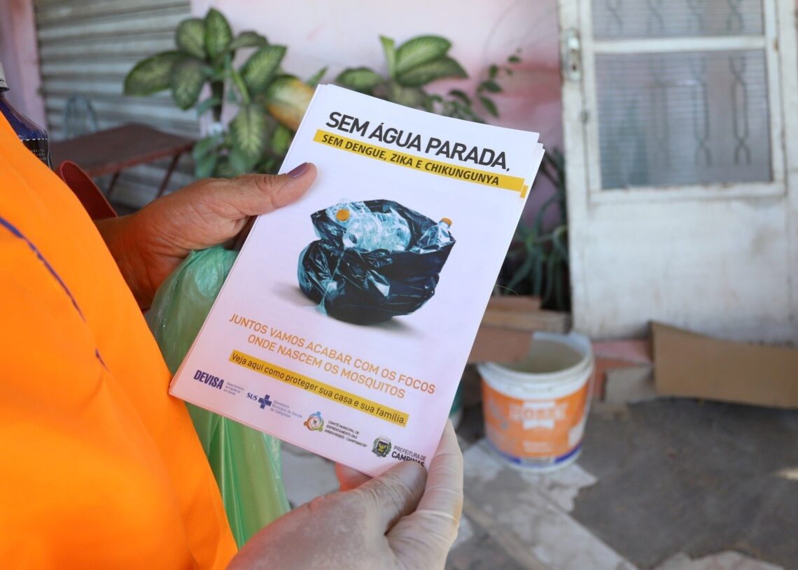 Secretaria de Saúde emite 10º Alerta arboviroses em Campinas e intensifica combate à dengue