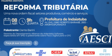 Palestra sobre impactos da Reforma Tributária acontece no dia 8 de abril na Prefeitura de Indaiatuba