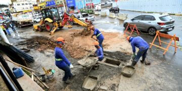 Acesso ao estacionamento do Mercadão, em Campinas, é alterado por conta de obras