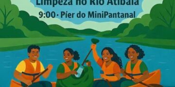 Mutirão no Rio Atibaia celebra Dia Mundial da Água com limpeza e navegação em Paulínia