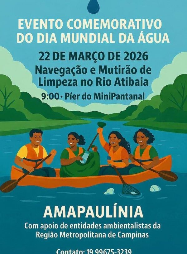 Mutirão no Rio Atibaia celebra Dia Mundial da Água com limpeza e navegação em Paulínia