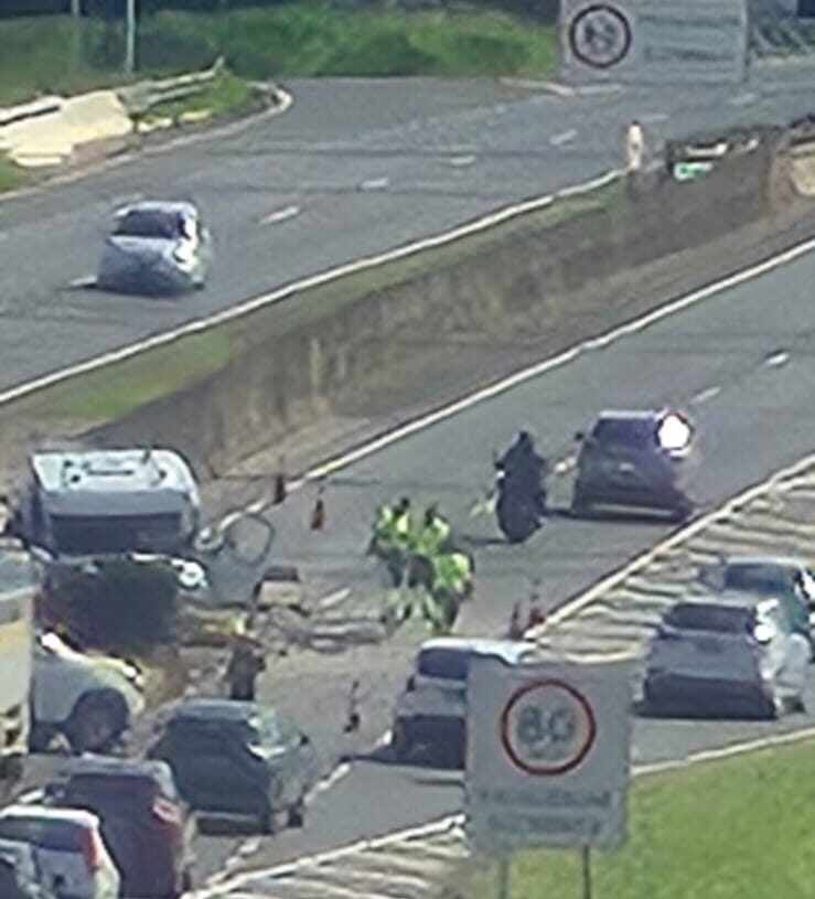 Caminhoneiro morre em acidente na Rodovia Luiz de Queiroz em Americana