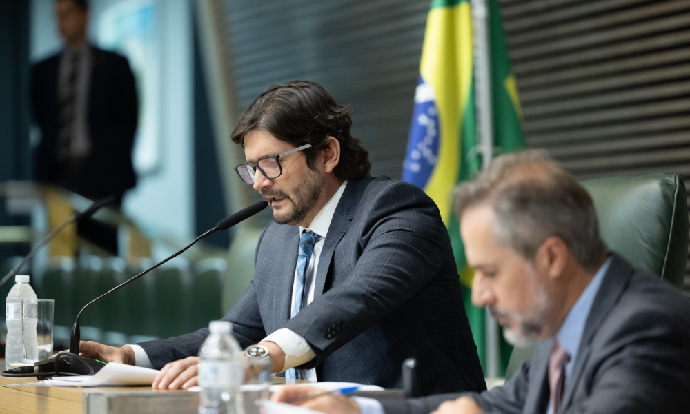 Tarcísio busca Flávio e Eduardo Bolsonaro por André do Prado no Senado