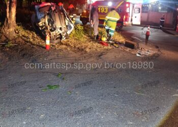 Motorista morre após capotamento na Rodovia Zeferino Vaz em Paulínia