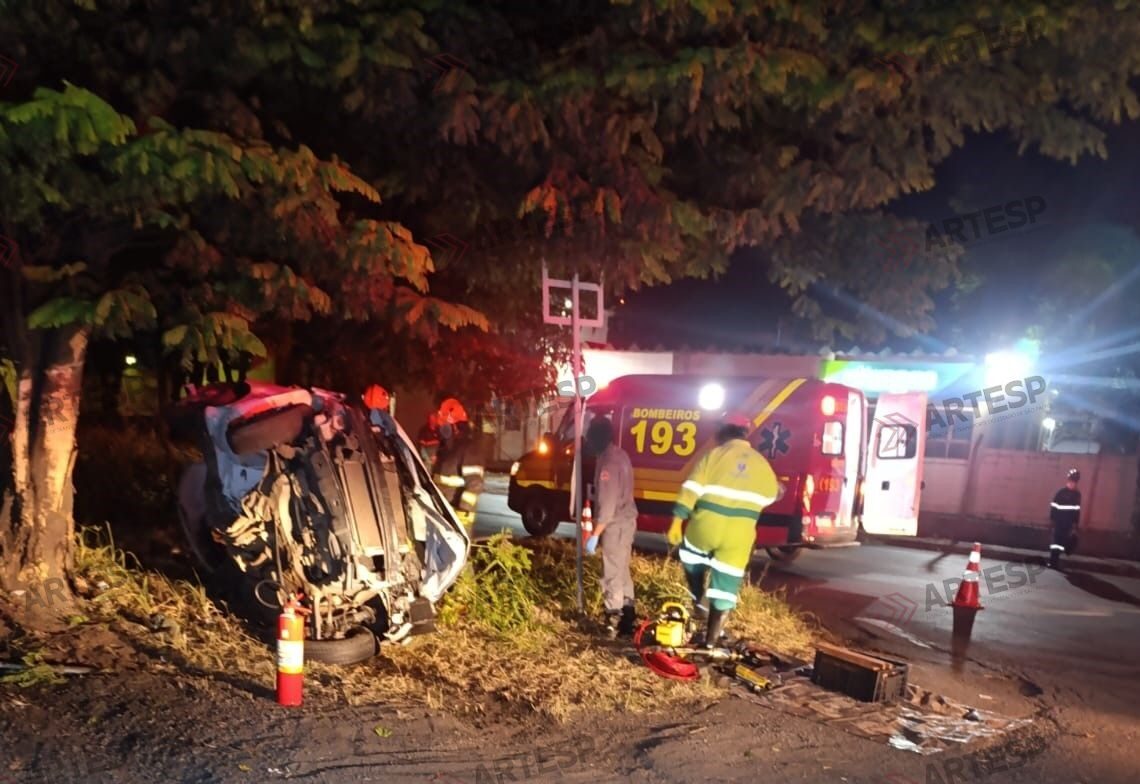 Motorista morre após capotamento na Rodovia Zeferino Vaz em Paulínia