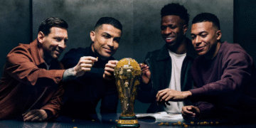 Lego lança comercial da Copa com Messi, CR7, Mbappé e Vini Jr.; assista