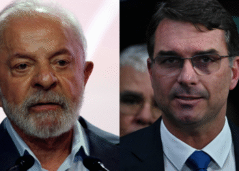 Lula sempre preferiu o vermelho ao verde e amarelo, diz Flávio Bolsonaro