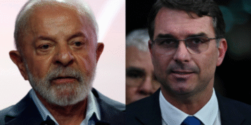 Lula sempre preferiu o vermelho ao verde e amarelo, diz Flávio Bolsonaro