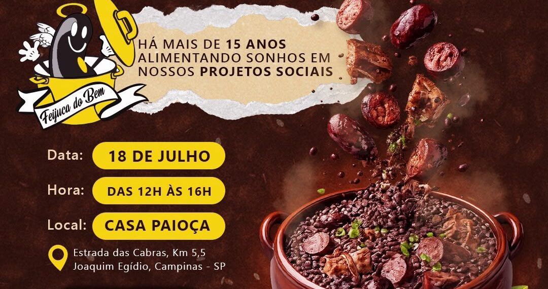 Feijoada Beneficente do M.A.E. Maria Rosa celebra solidariedade no dia 18 de julho