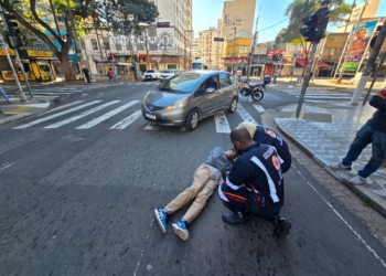 Idoso é atropelado na faixa de pedestres no Centro de Campinas