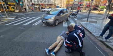 Idoso é atropelado na faixa de pedestres no Centro de Campinas