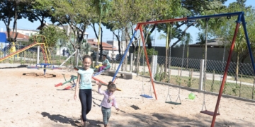Praça esportiva passa por manutenção em Campinas
