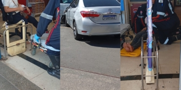 Motorista passa mal, atropela quatro pessoas e provoca acidente em supermercado de Monte Mor