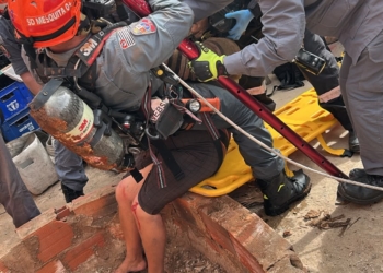 Guarda Municipal e Bombeiros resgatam mulher que caiu em poço de 16 metros em Campinas