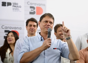 Pesquisa aponta Tarcísio com 52,9% das intenções de voto para governador de SP
