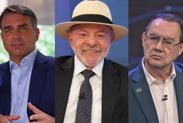 Veritá: Flávio tem 38,9% no 1º turno; Lula, 38,4% e Cury, 12,2%
