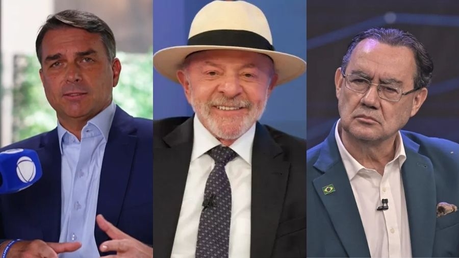 Veritá: Flávio tem 38,9% no 1º turno; Lula, 38,4% e Cury, 12,2%