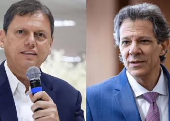 Real Time/Big Data em SP: Tarcísio tem 53% no 1º turno, e Haddad soma 36%