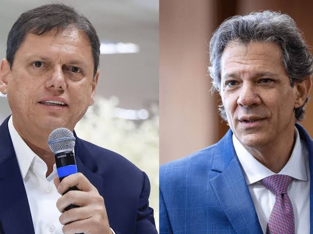 Real Time/Big Data em SP: Tarcísio tem 53% no 1º turno, e Haddad soma 36%