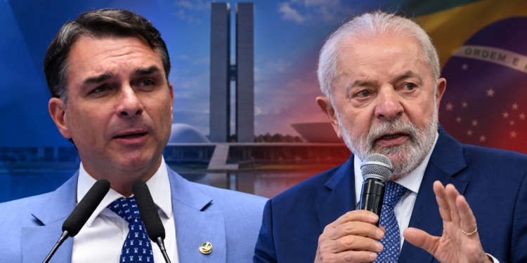 PoderData/Aya aponta Flávio Bolsonaro com 47% e Lula com 45% no 2º turno
