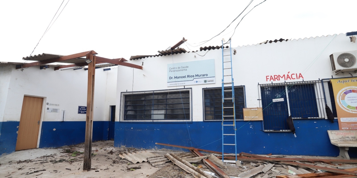 Centro de Saúde Paranapanema ficará fechado por até 60 dias após temporal