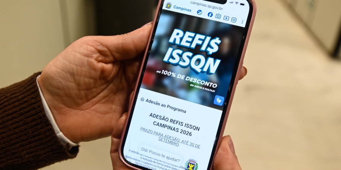 Campinas prorroga até 11 de dezembro prazo do Refis do ISSQN com 100% de desconto em juros e multas